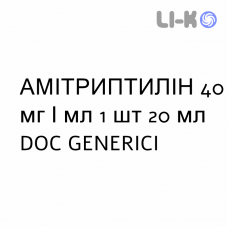 АМИТРИПТИЛИН - AMITRIPTILINA капли оральные 40 мг/мл 1 шт 20 мл DOC GENERICI