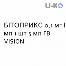 БИТОПРИКС - BITOPRIX капли глазные 0,1 мг/мл 1 шт 3 мл FB VISION