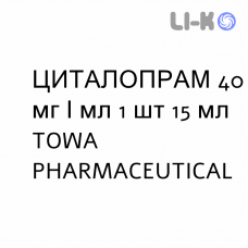 ЦИТАЛОПРАМ - CITALOPRAM капли оральные 40 мг/мл 1 шт 15 мл TOWA PHARMACEUTICAL