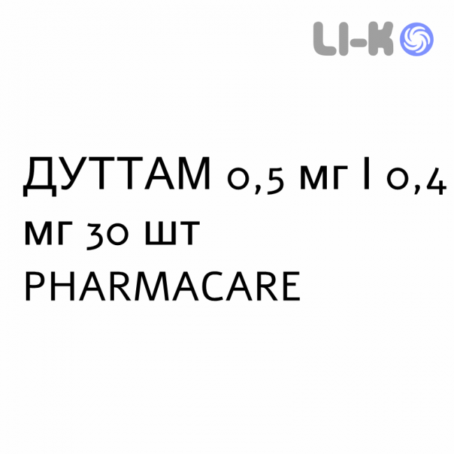 ДУТТАМ - DUTTAM капсулы 0,5 мг/0,4 мг 30 шт PHARMACARE ДУТТАМ - DUTTAM капсулы 0,5 мг/0,4 мг 30 шт PHARMACARE