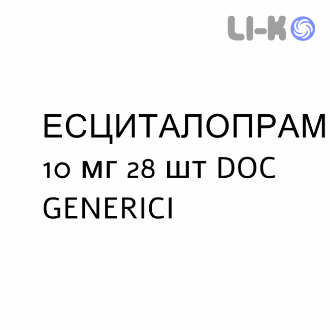 ЭСЦИТАЛОПРАМ - ESCITALOPRAM таблетки сублингвальные 10 мг 28 шт DOC GENERICI ЭСЦИТАЛОПРАМ - ESCITALOPRAM таблетки сублингвальные 10 мг 28 шт DOC GENERICI