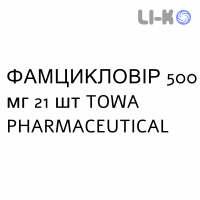 ФАМЦИКЛОВИР - FAMCICLOVIR таблетки делимые 500 мг 21 шт TOWA PHARMACEUTICAL