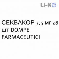 СЕКВАКОР - SEQUACOR таблетки подільні 7,5 мг 28 шт DOMPE FARMACEUTICI