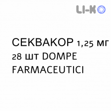СЕКВАКОР - SEQUACOR таблетки покриті 1,25 мг 28 шт DOMPE FARMACEUTICI