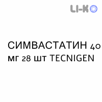 СИМВАСТАТИН - SIMVASTATINA таблетки в оболочке 40 мг 28 шт TECNIGEN