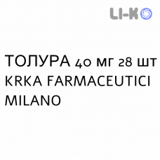 ТОЛУРА - TOLURA таблетки 40 мг 28 шт KRKA FARMACEUTICI