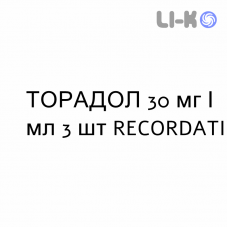 ТОРАДОЛ - TORADOL розчин для ін’єкцій 30 мг/мл 3 шт RECORDATI